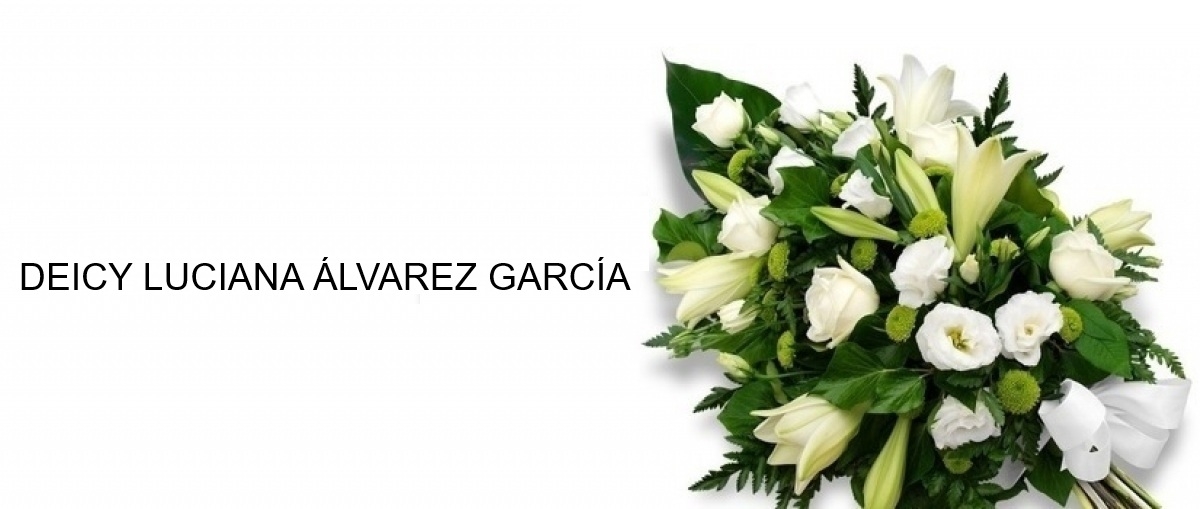 Mensaje de condolencias por el fallecimiento de DEICY LUCIANA &Aacute;LVAREZ GARC&Iacute;A
